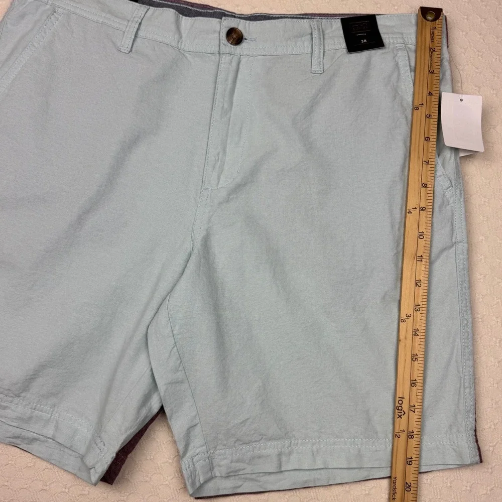 14th & Union Chino Shorts Lot of 2 Slim Fit Men 38 Blue & Red Oxblood Cotton NWT